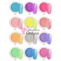 Decoratiuni pentru unghii DC043 din pigment sweet Candy Amelie Color, set 12 bucati